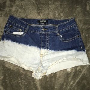 Button Up High Wait Shorts